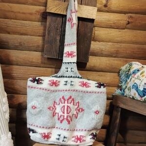 Vintage Woolrich Patterned Woo Tote Bagl